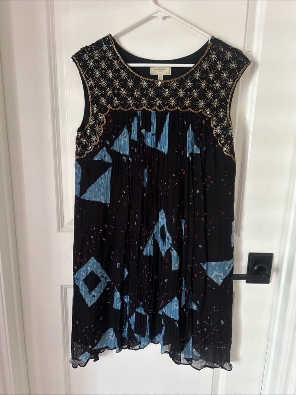 Anthropologie Moulinette Soeurs Lydia Embellished Swing Dress Size 6 Whimsigoth